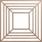 Ekena Millwork Raven Wood Fretwork Pierced Ceiling Medallion, Wood (Paint Grade), 34"OD x 12 1/2"ID x 3/8"T CMWP34X34X0375RAMF - alternate 1